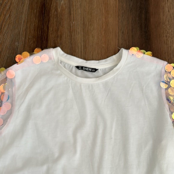 White Sequins Shirt - Picture 2 of 5